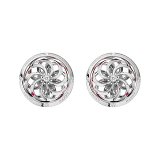 Fortune Kinetic Earrings in White Gold