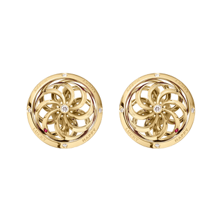 Fortune Kinetic Earrings in Yellow Gold