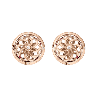 Fortune Kinetic Earrings in Rose Gold
