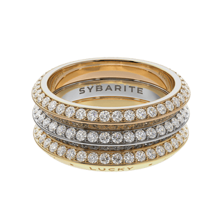 Bague Fortune Triad avec diamants blancs