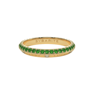 Bague arc-en-ciel verte Fortune