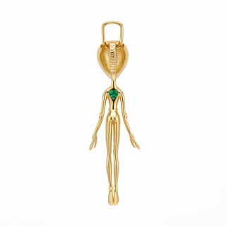Diamond Set in 18K Vermeil Gold – She’s an Alien