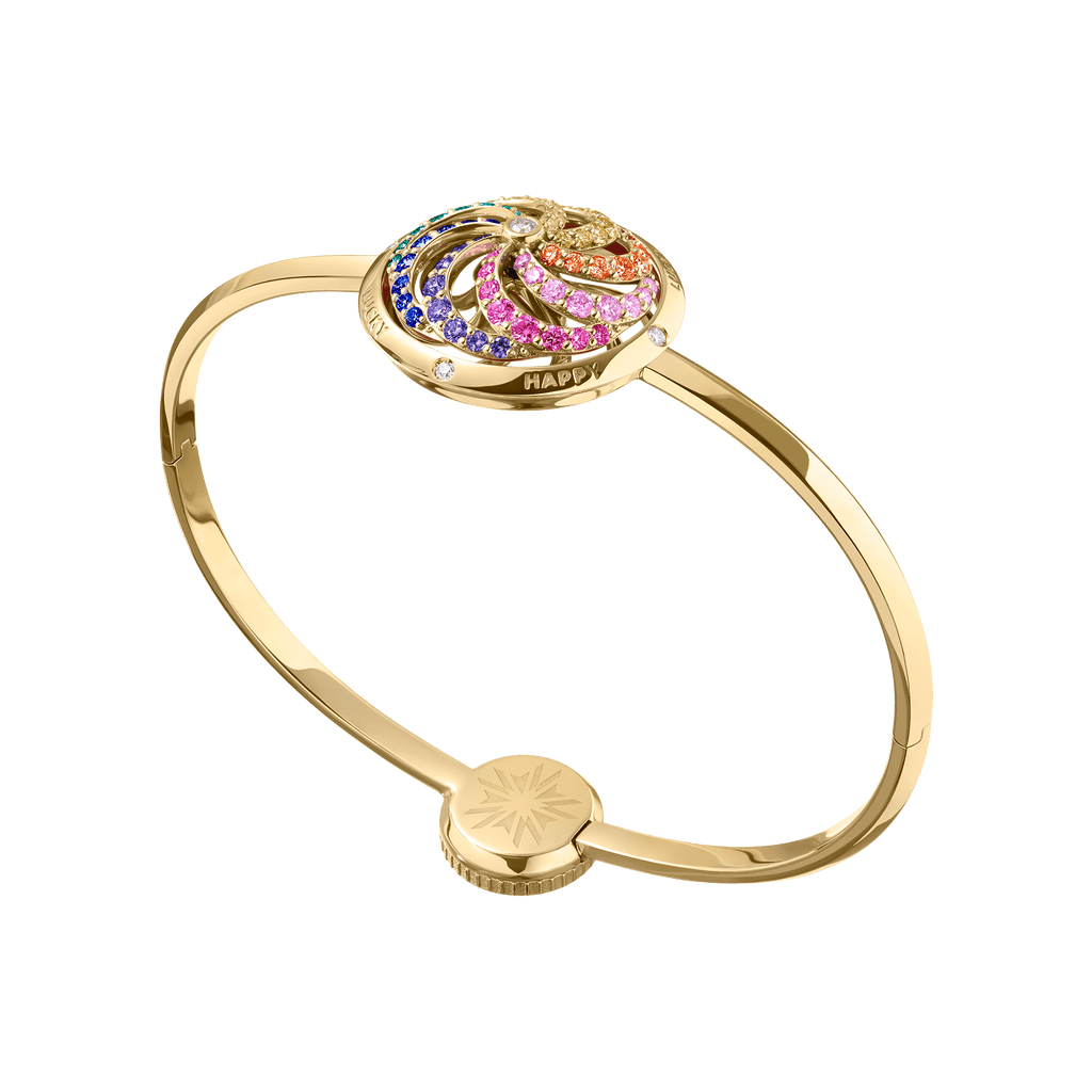 Kinetic Rainbow Bangle in 18K Yellow Gold – Sybarite Jewelry – Sybarite ...