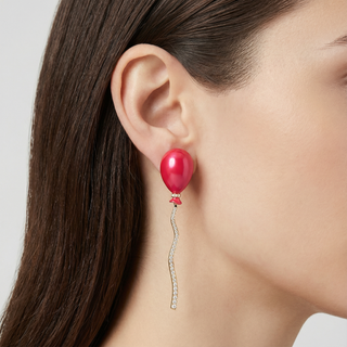 Classic Candy Pink Mono Balloon Earring