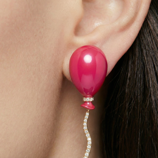Classic Candy Pink Mono Balloon Earring