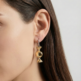 Gold Candy Pendant | Mono Earring