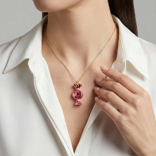 Pink Candy Pendant | Mono Earring