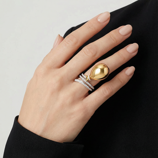 Bague ballon classique en or