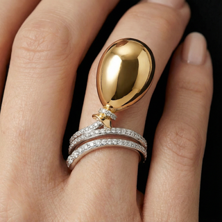 Bague ballon classique en or