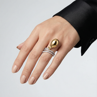 Bague ballon classique en or