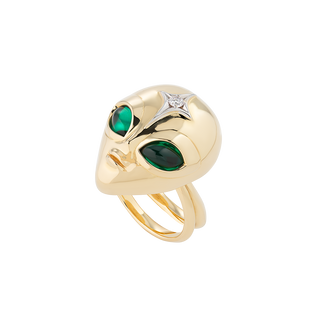 She’s an Alien Ring in 18k Gold Vermeil