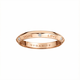 Fortune Hope Love Band Ring in Rose Gold