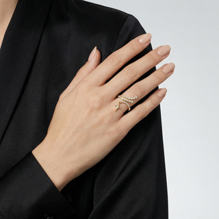 Bague étoile filante