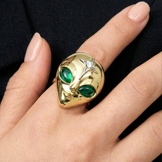 She’s an Alien Ring in 18k Gold Vermeil
